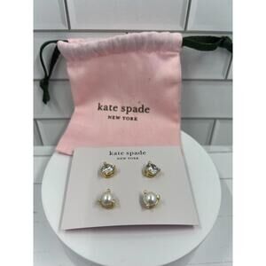 Kate Spade New York - Rise and Shine Stud Earrings - 2 Sets - Brand New